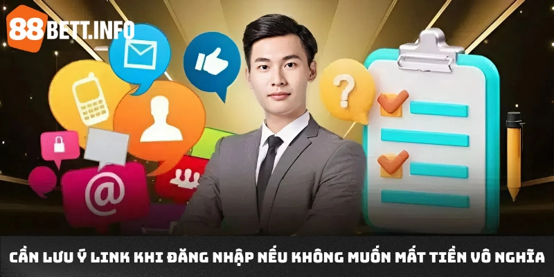 Cần lưu ý link khi đăng nhập nếu không muốn mất tiền vô nghĩa